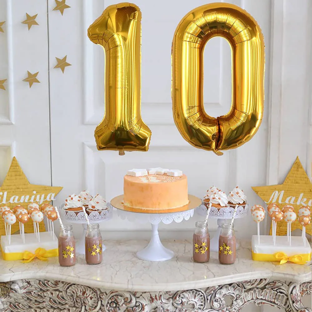 10 Number Balloon 10th Birthday 10 Number Balloon 10th Birthday