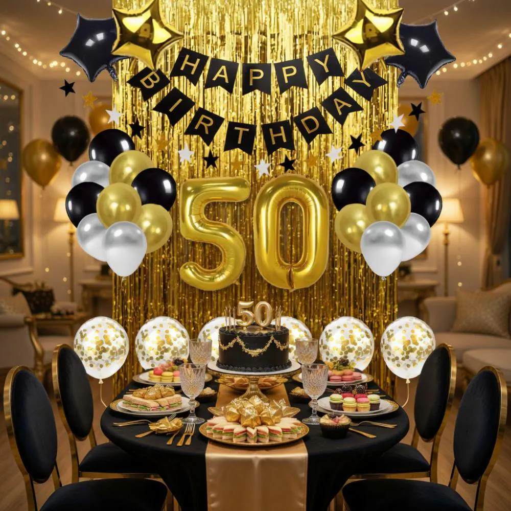 50th Birthday Decoration Set 50th 50th Birthday Decoration Set 50th