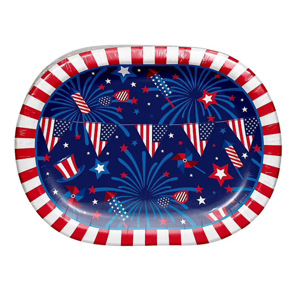 Artstyle Patriotic Oval Paper Plates 50 Ct Artstyle Patriotic Oval Paper Plates 50 Ct