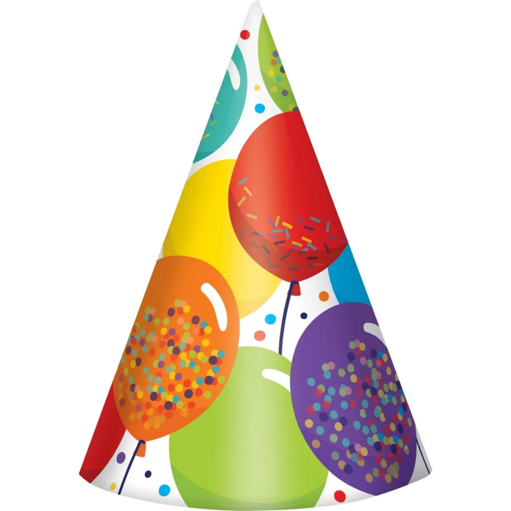 Balloon Birthday Celebration Party Hats 24ct Balloon Birthday Celebration Party Hats 24ct