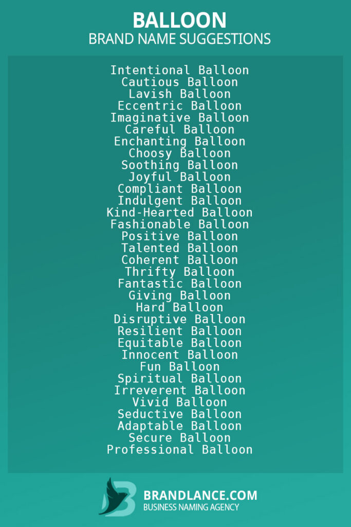 Balloon Company Names