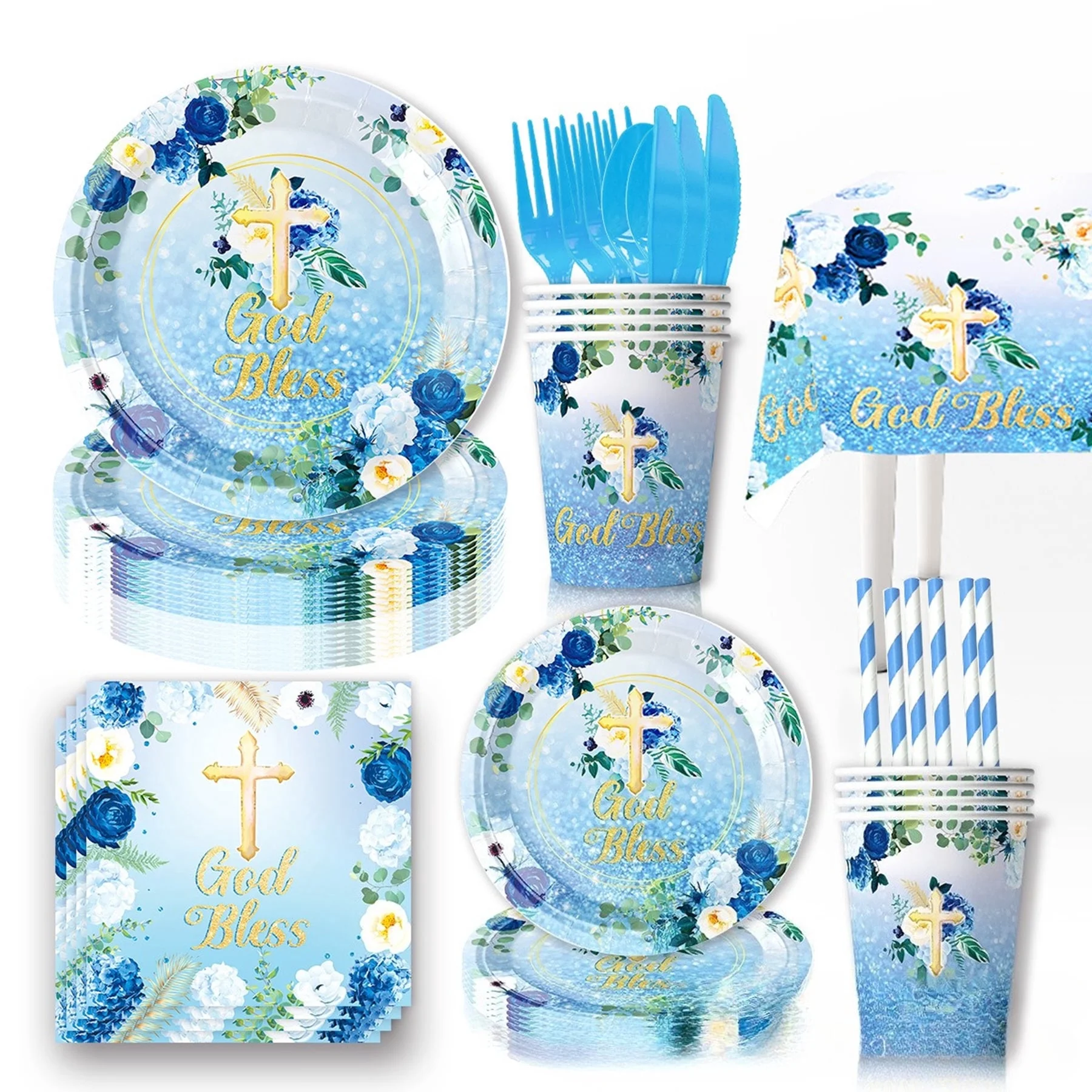 Baptism Party Tableware