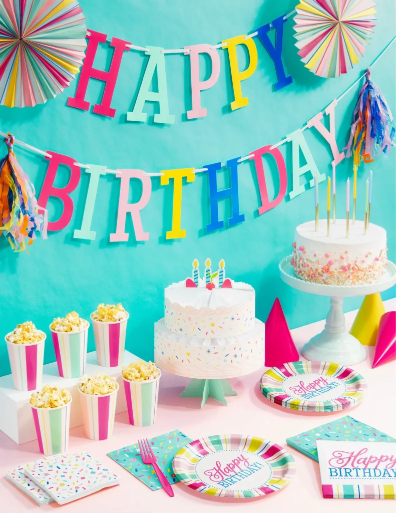 Birthday Bright Paper Hanging Decor 3ct Birthday Bright Paper Hanging Decor 3ct
