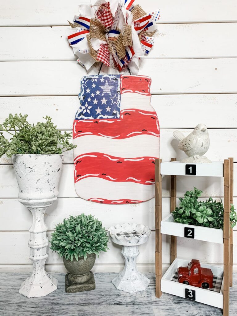 Diy Patriotic Dollar Tree Mason Jar Diy Patriotic Dollar Tree Mason Jar
