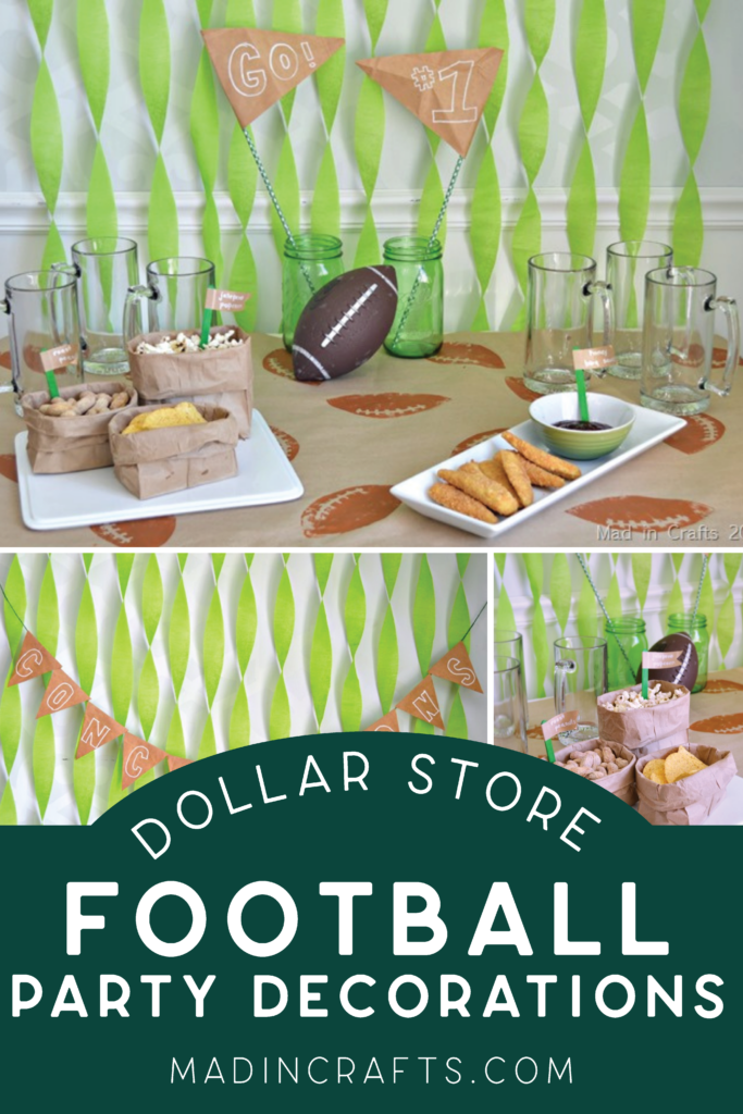Dollar Store Football Party Decorations