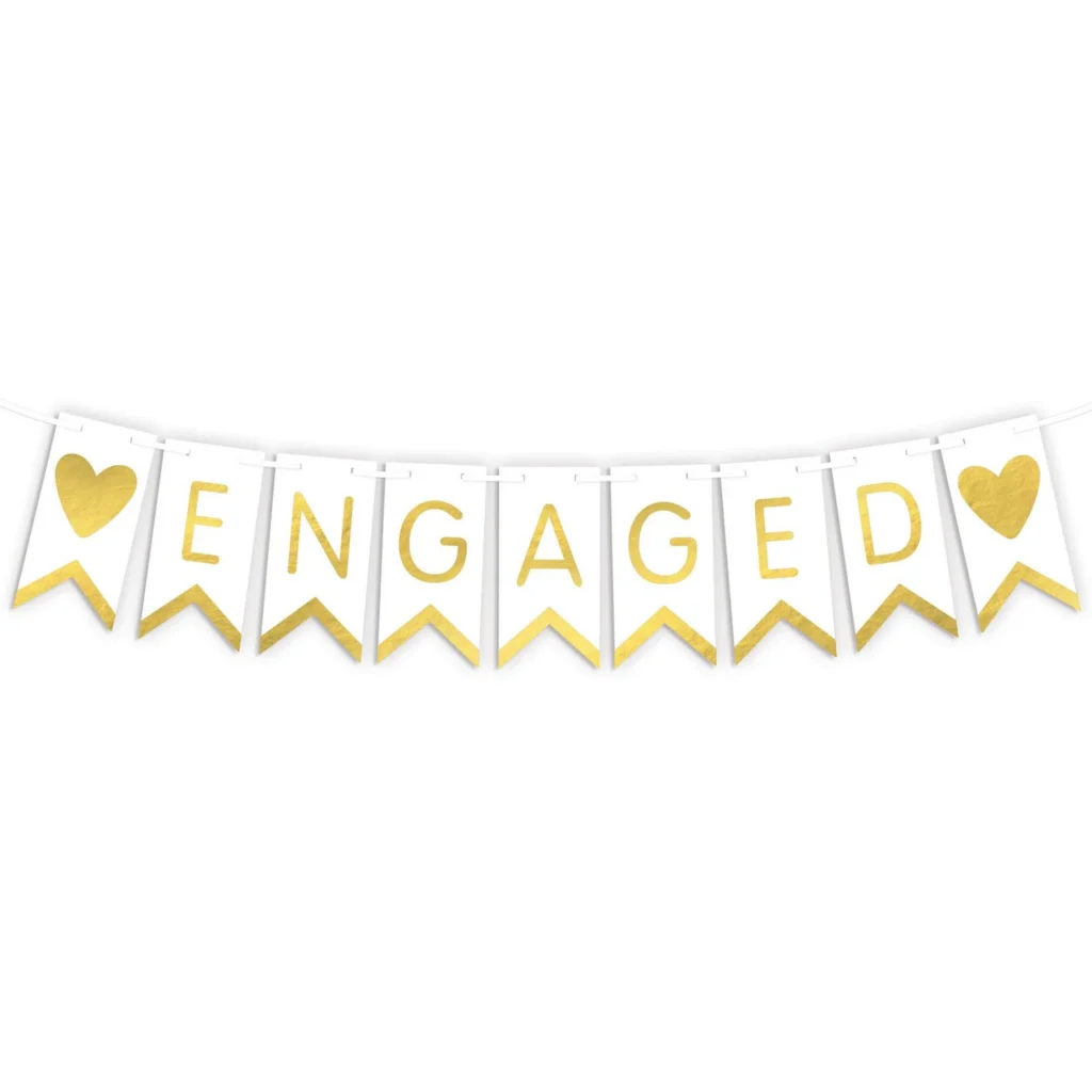 Engaged Banner 9ct Engaged Banner 9ct