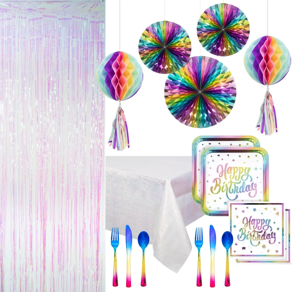 Fairytale Happy Birthday Decoration Kit 16 Guests 103 Pieces Multicolor By Way To Celebrate Party Supply Set Fairytale Happy Birthday Decoration Kit 16 Guests 103 Pieces Multicolor By Way To Celebrate Party Supply Set