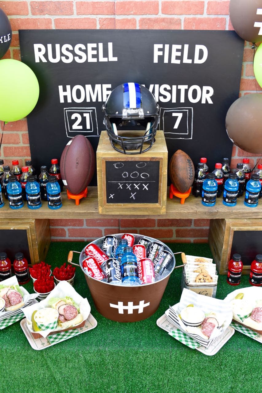 Football Party Table Football Drink Tub