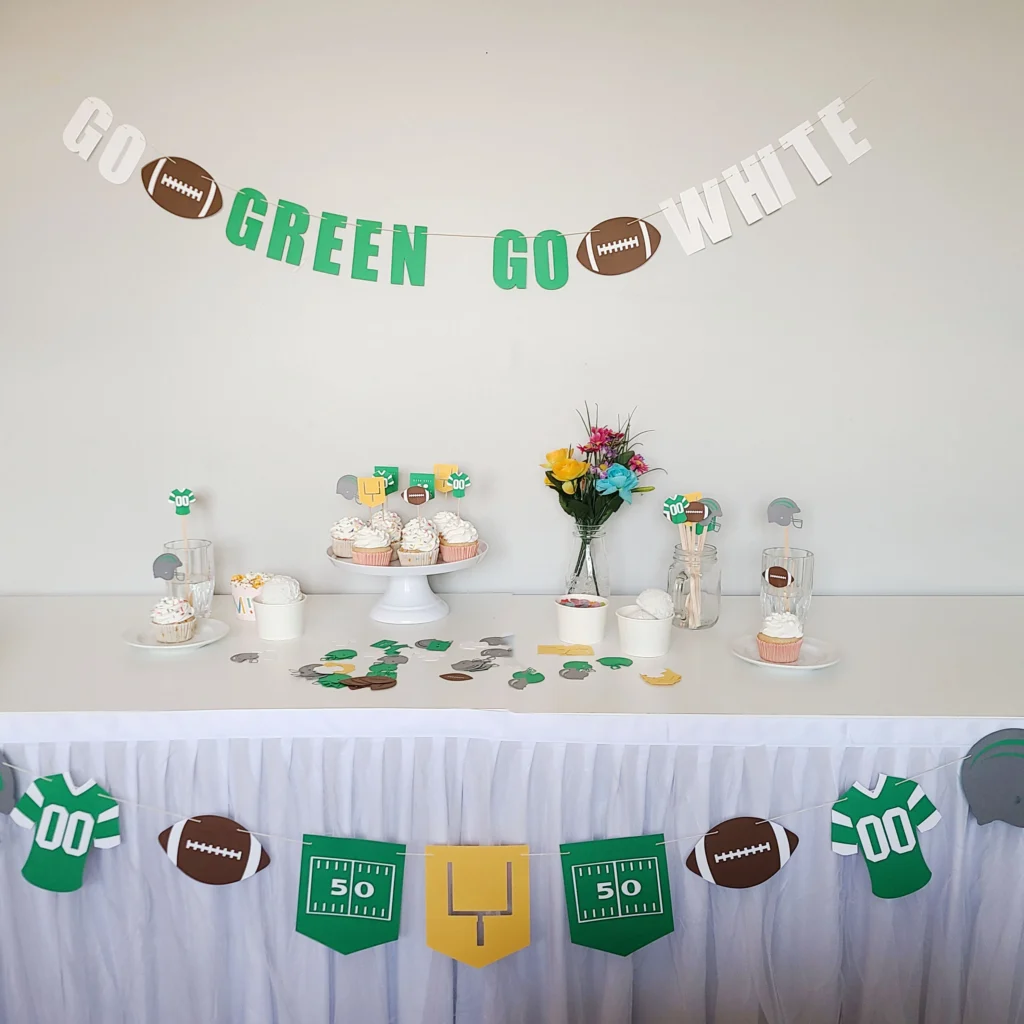 Go Green Go White College Football Party Go Green Go White College Football Party