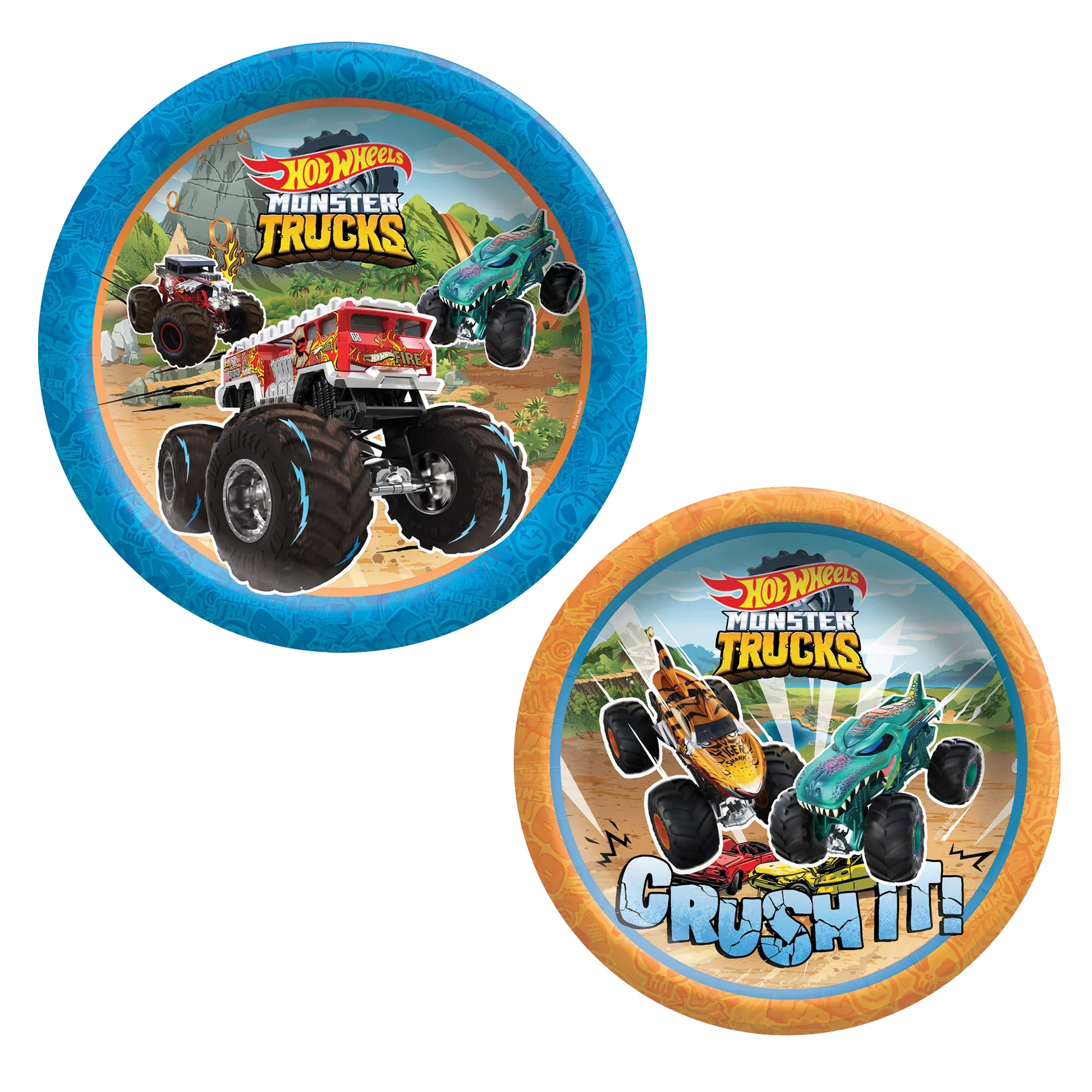Hot Wheels Monster Trucks Paper Plates 9in 8ct