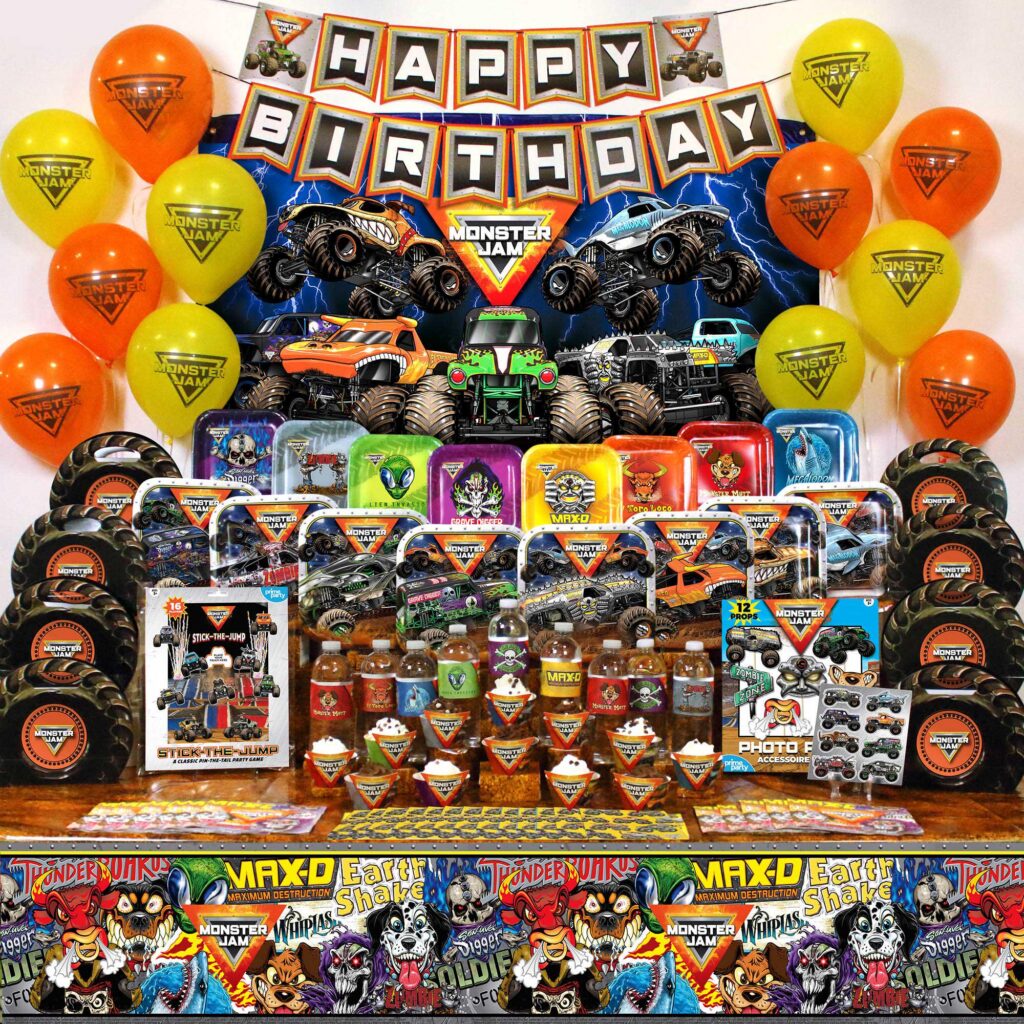 Monster Jam Party Supplies Decorations
