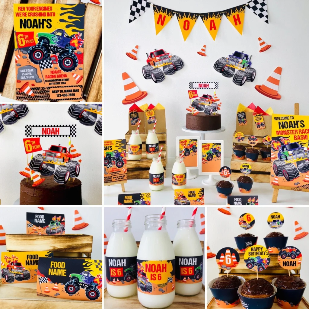 Monster Truck Party Printables Monster Monster Truck Party Printables Monster