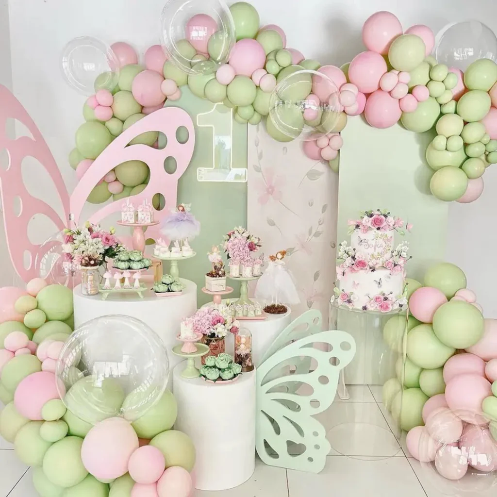 Pastel Balloon Garland Kit Pink Green Pastel Balloon Garland Kit Pink Green