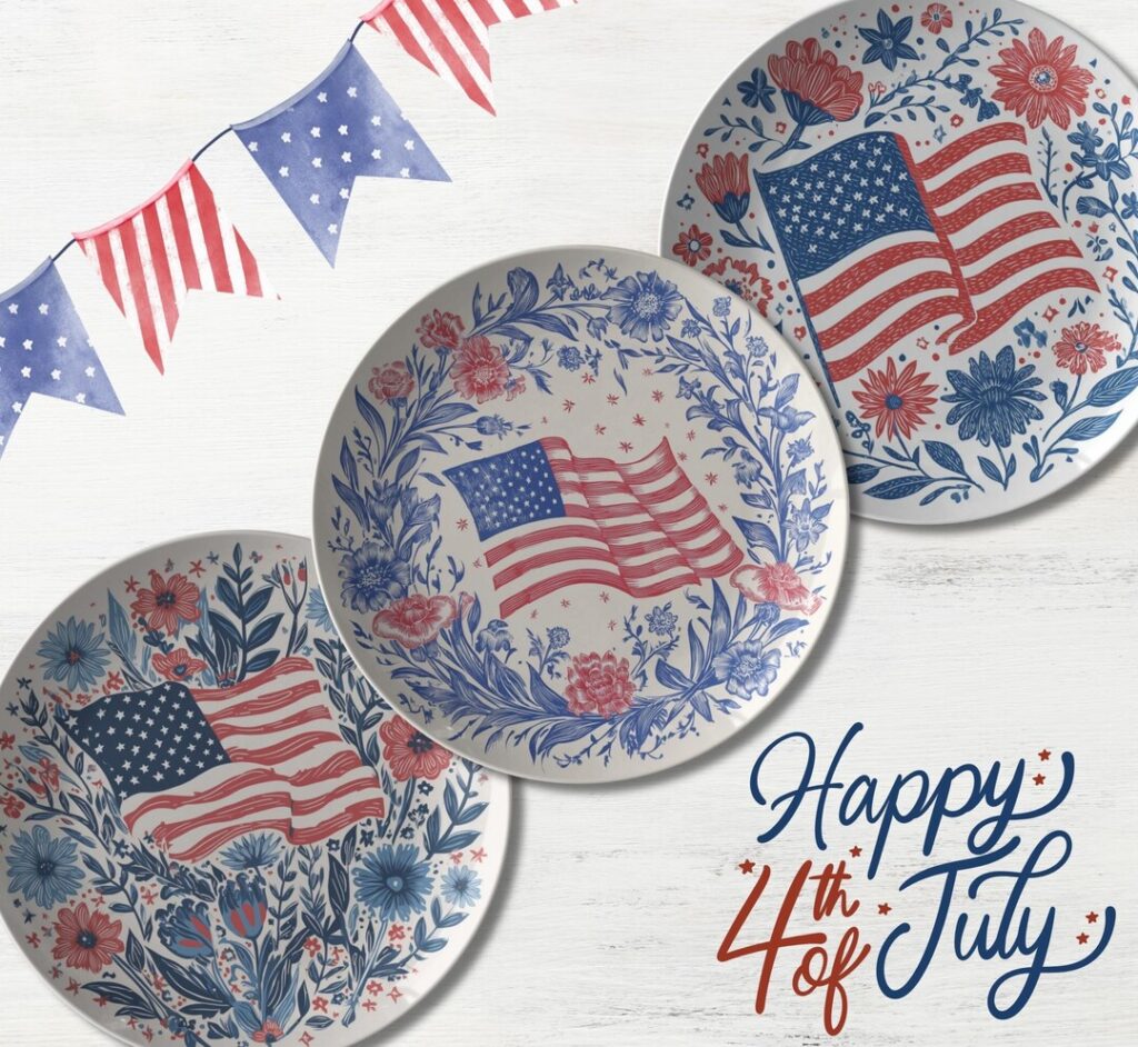 Patriotic Plates 4th Of July Dinnerware Patriotic Plates 4th Of July Dinnerware