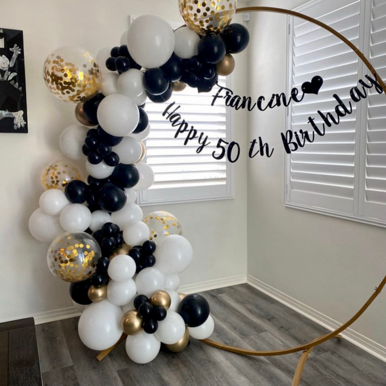 Personalized 50th Birthday Banner