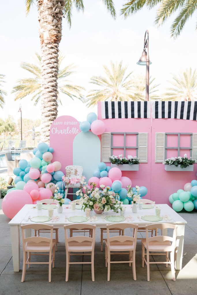 Pink And Turquoise Parisian Birthday Celebration Pink And Turquoise Parisian Birthday Celebration