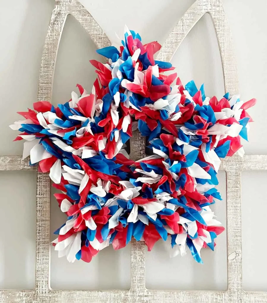Red White And Blue Wreath Red White And Blue Wreath