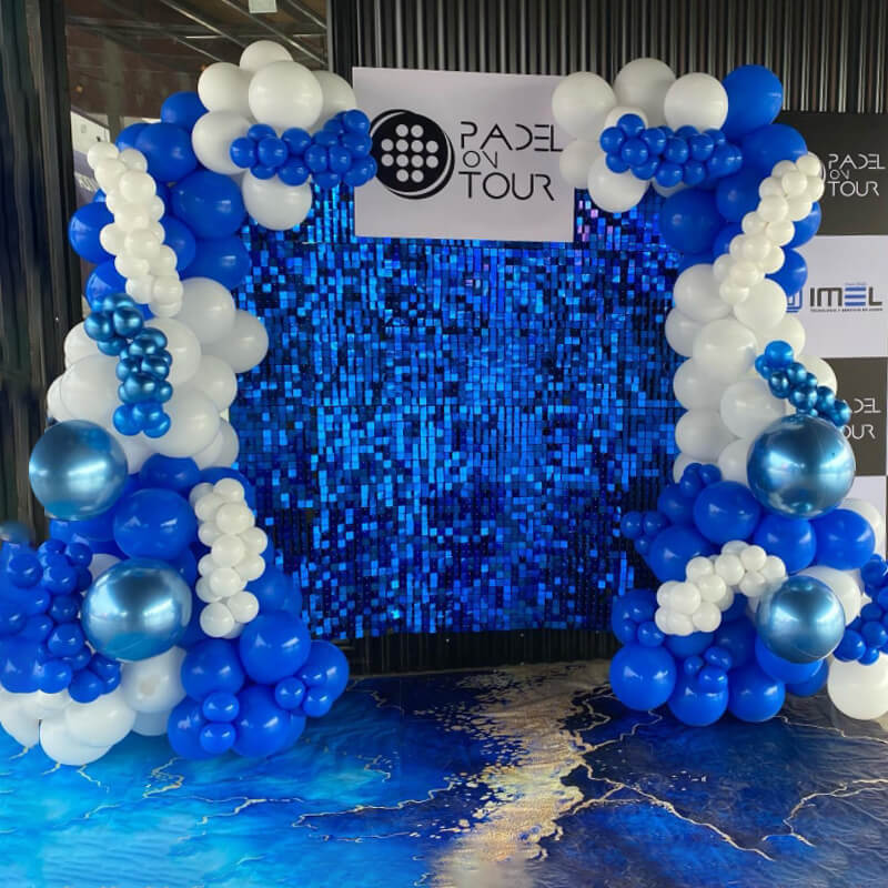 Royal Blue Shimmer Wall Panels