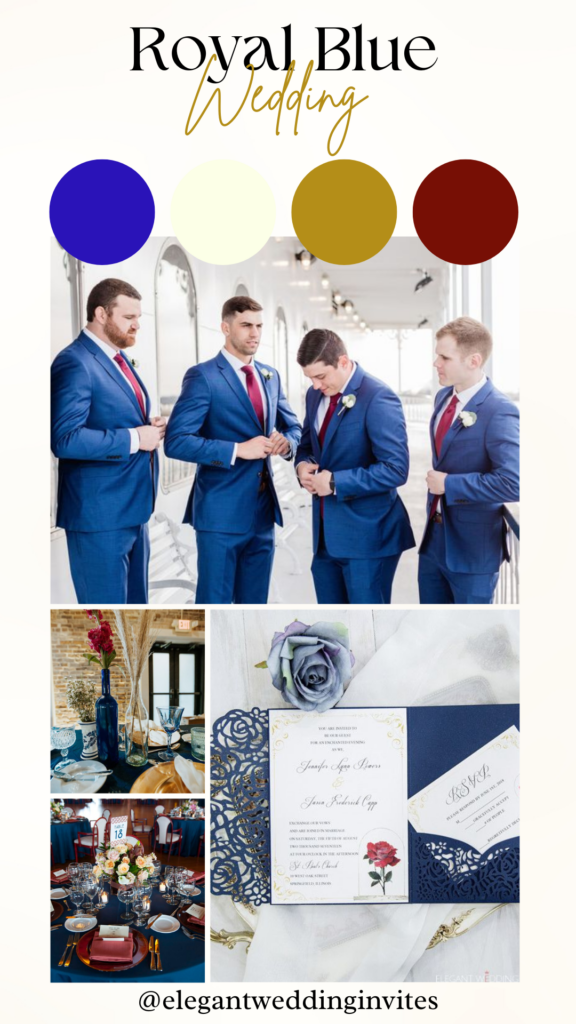 Royal Blue Wedding Color Palettes