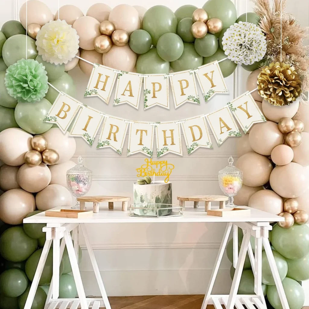 Sage Green Birthday Party Decorations Olive Green Gold Balloons Beige Greenery Neutral Decor Happy Birthday Banner Sage Light Green Foil Birthday Bac Sage Green Birthday Party Decorations Olive Green Gold Balloons Beige Greenery Neutral Decor Happy Birthday Banner Sage Light Green Foil Birthday Bac