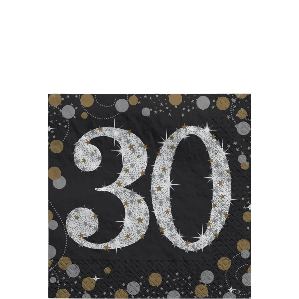 Sparkling Celebration 30th Birthday Party Supplies Kit