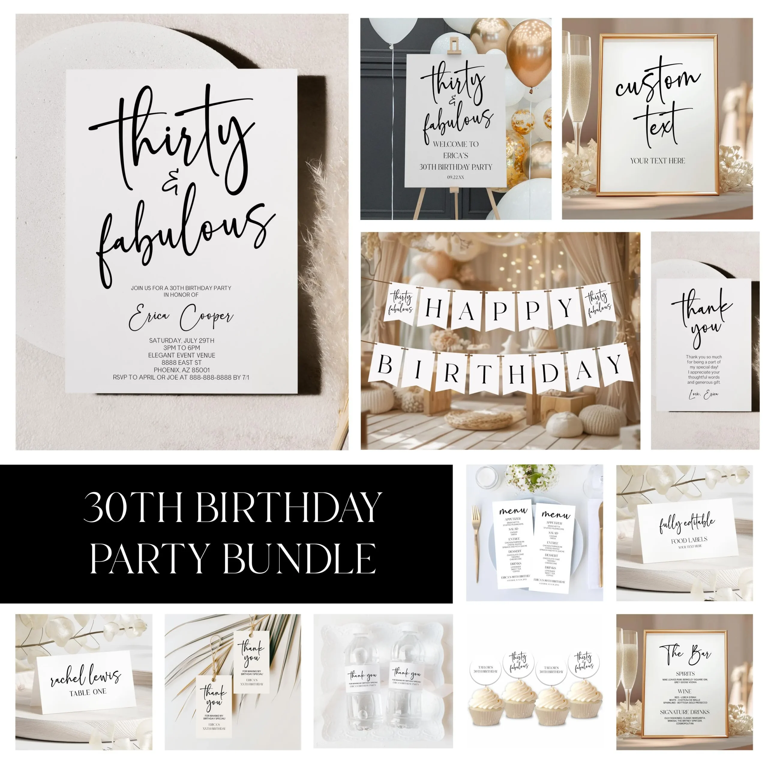 Thirty Fabulous 30th Birthday Party