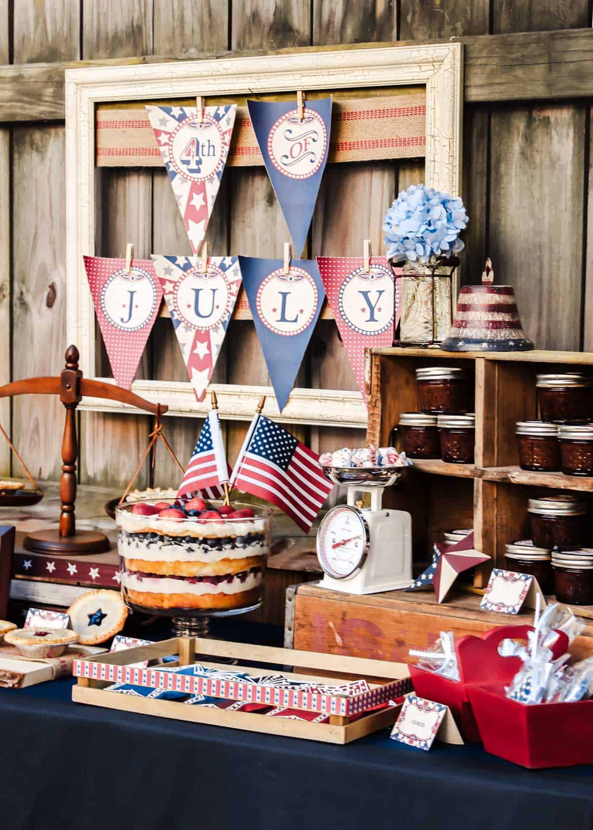 Vintage Americana Themed Party